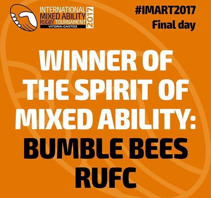 Bumble Bees RUFC win IMART 2017 Spirit of Mixed Ability Rugby Trophy
