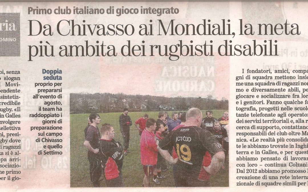 From Chivasso to the World Tournament. The most wanted try for disabled rugbymen.